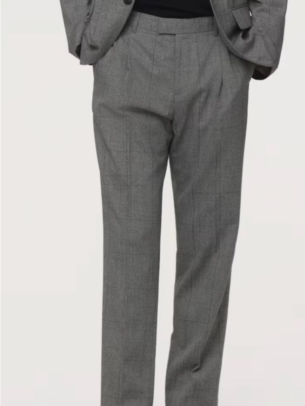 H&M Gray Glen Plaid Trousers